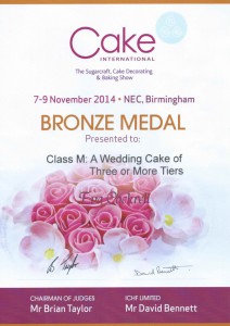 Recognition Awards, Press gallery Cake International Birmingham 2014 wedding cake three or more tiers Quirky Modern yet elegant wedding cakes