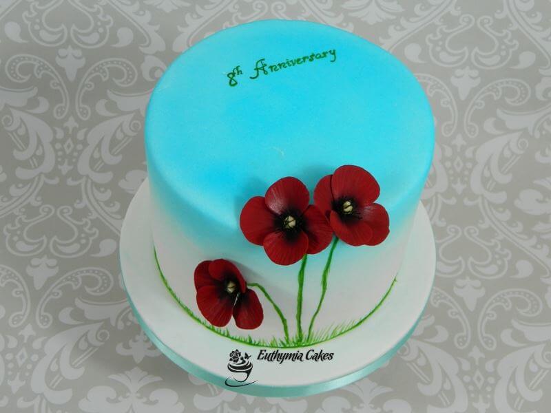 8th Anniversary Poppy Cake Euthymia Cakes Wedding Cakes Wedding Cake Decorations,Blanch Green Beans In Microwave